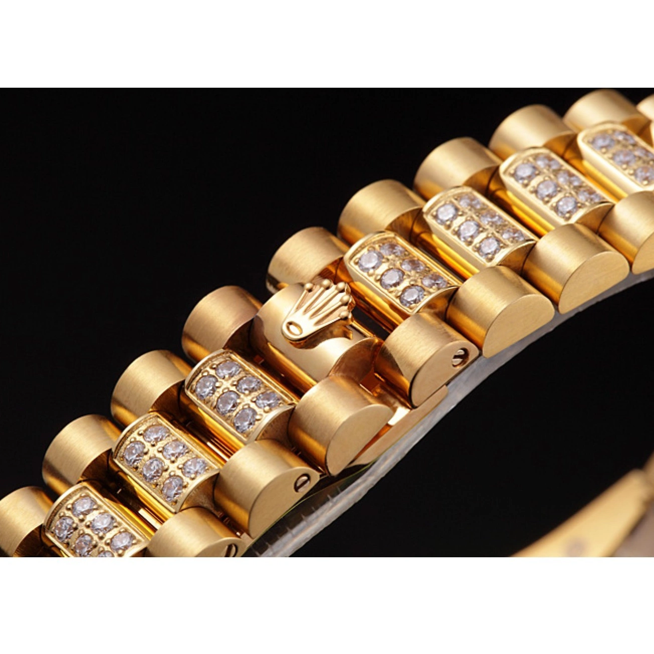 AAA replica watch Yellow Gold-srl184 Diamonds 621614 Swiss Rolex Day-Date 0604